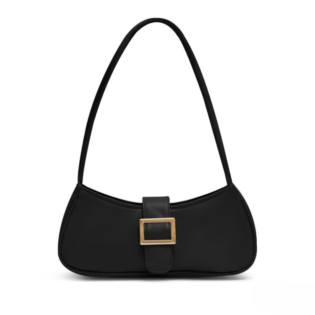 Nova Black Buckle Bag