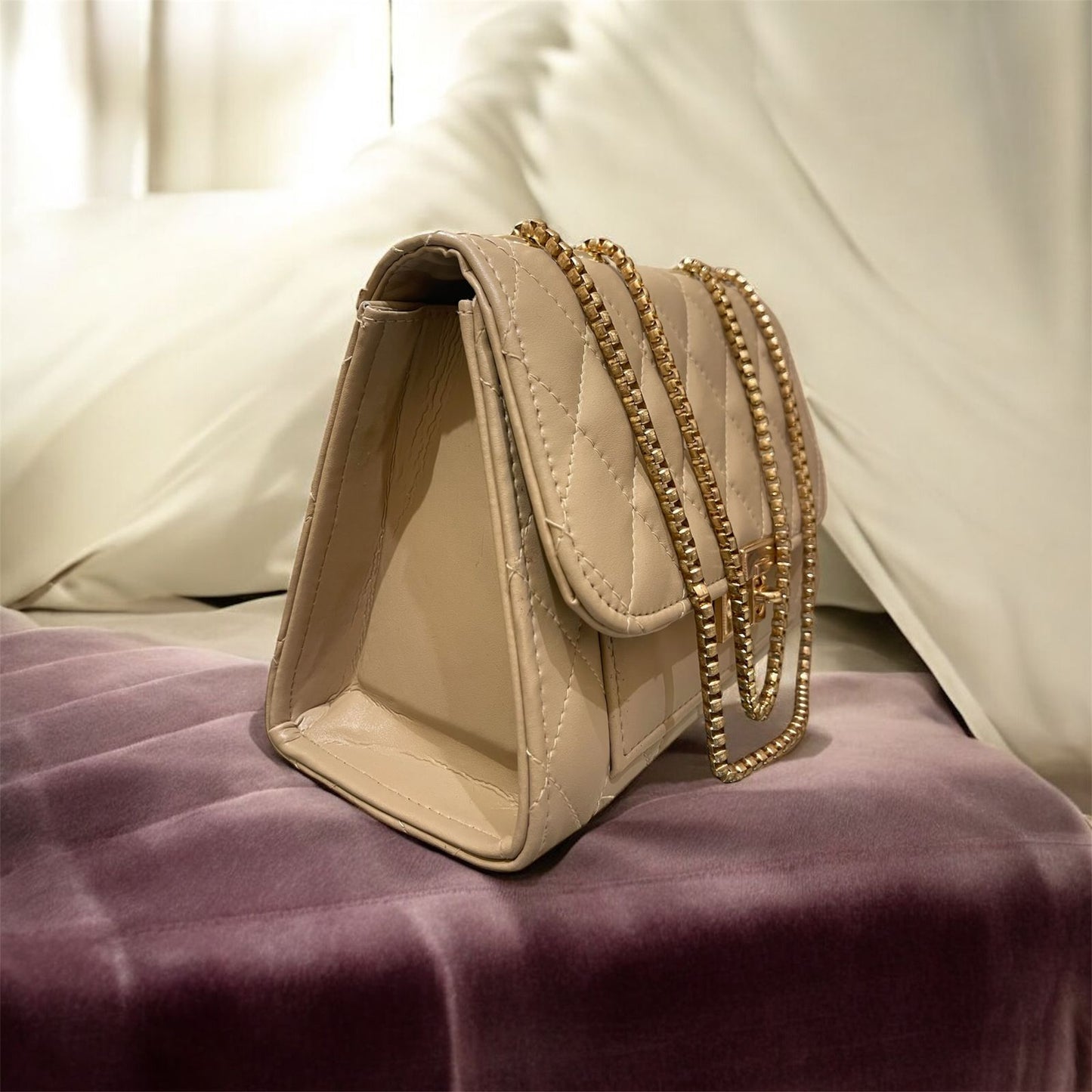 Luxe Beige Bag