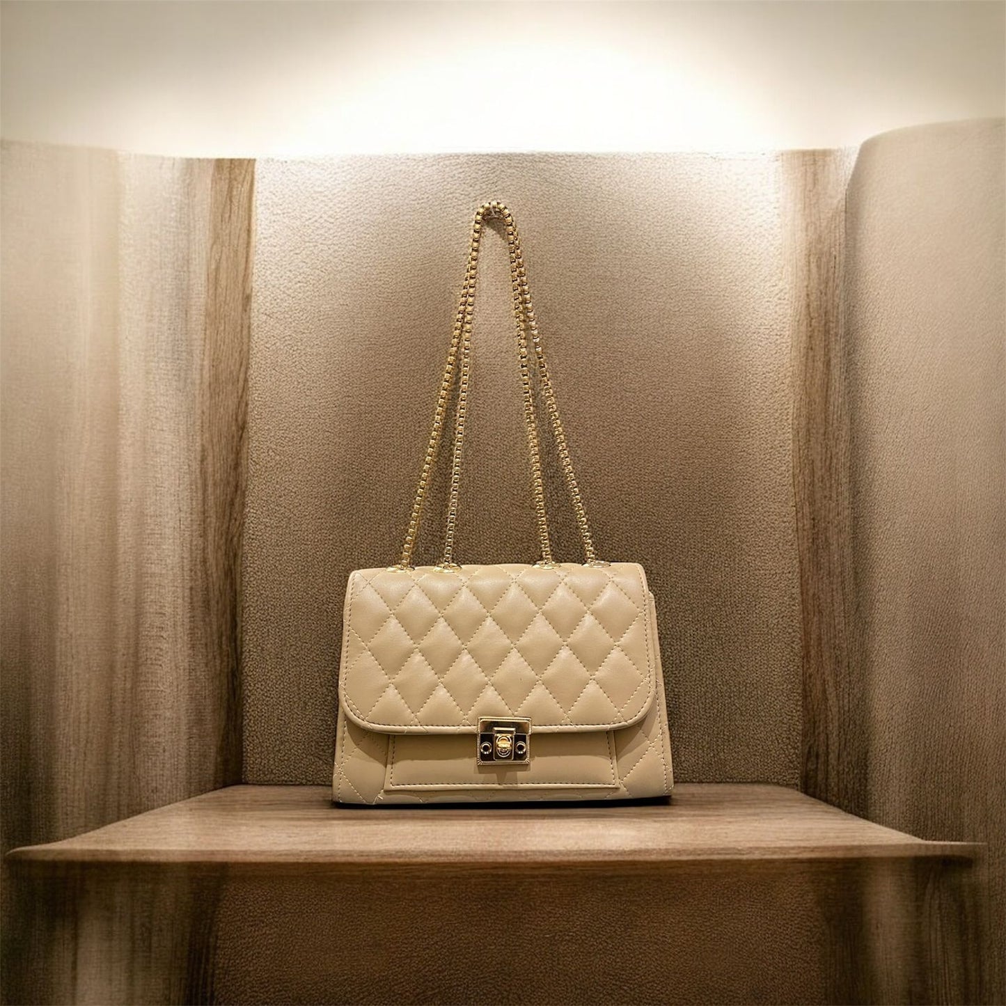Luxe Beige Bag